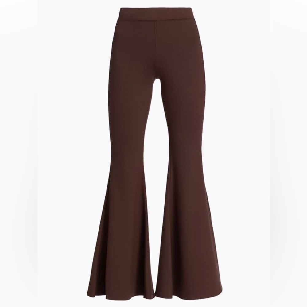 L'Agence Kiki Ponte Pant Chicory Coffee High Waist Flare Leg Stretch Size XS - Picture 4 of 14